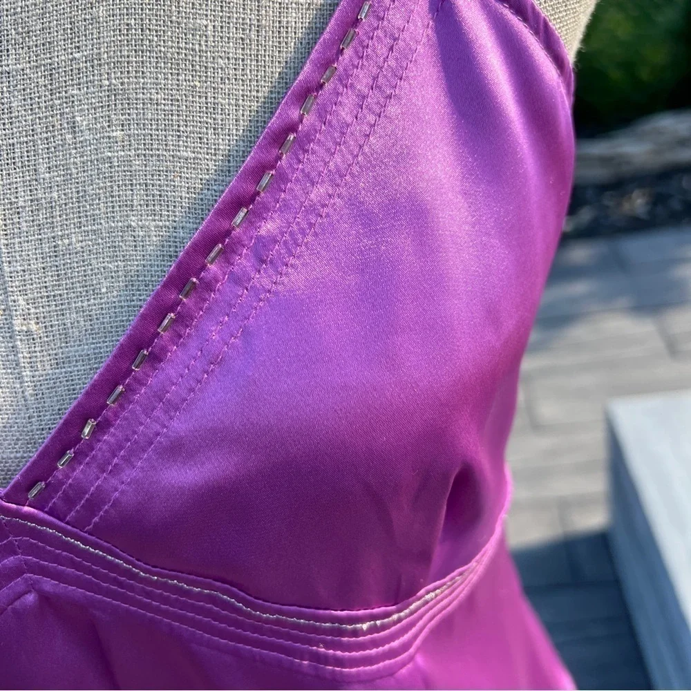 Esprit Purple Satin Tank Top - Picture 3 of 11